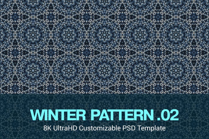 8K UltraHD Custom Seamless Winter Pattern Backgrou