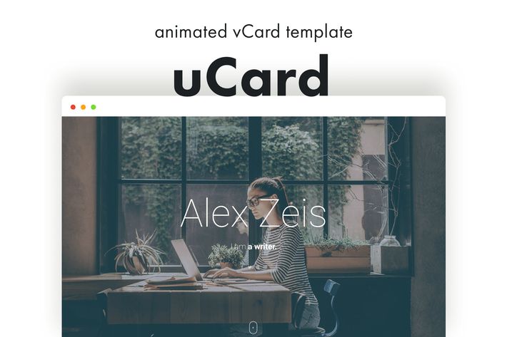 uCard - Animated vCard Template