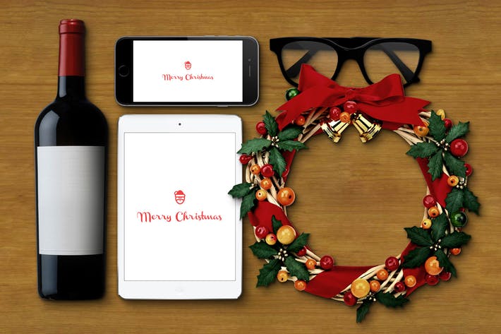 Christmas Responsive Devices Mockup Pack