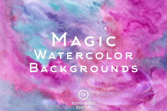 Magic Watercolor Backgrounds