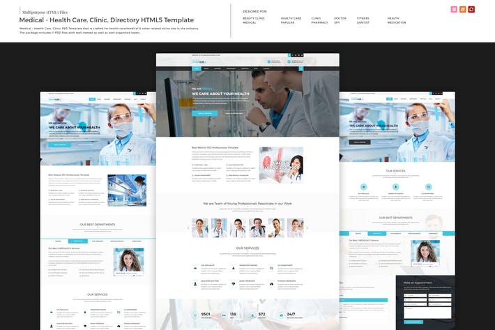 Medical - Health Care, Clinic HTML5 Template