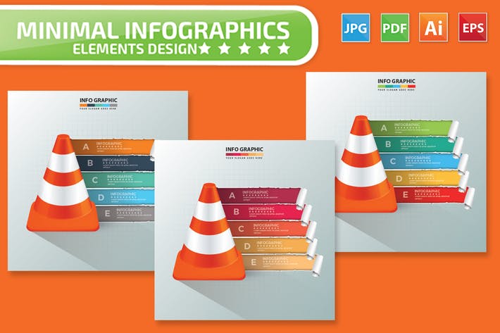 Minimal Cone Infographics Design