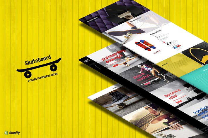 Skate board - Fullscreen Sports Shopify Theme