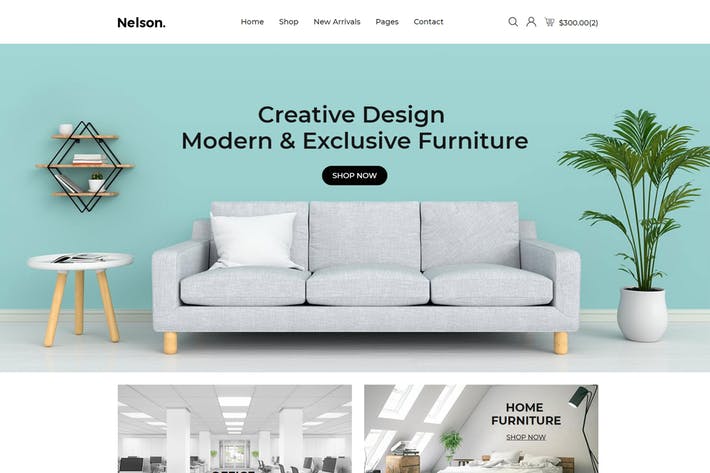 Nelson - Furniture eCommerce Bootstrap 4 Template