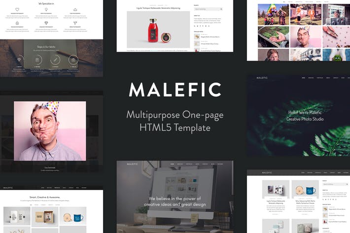 Malefic - Multipurpose One Page HTML5 Template