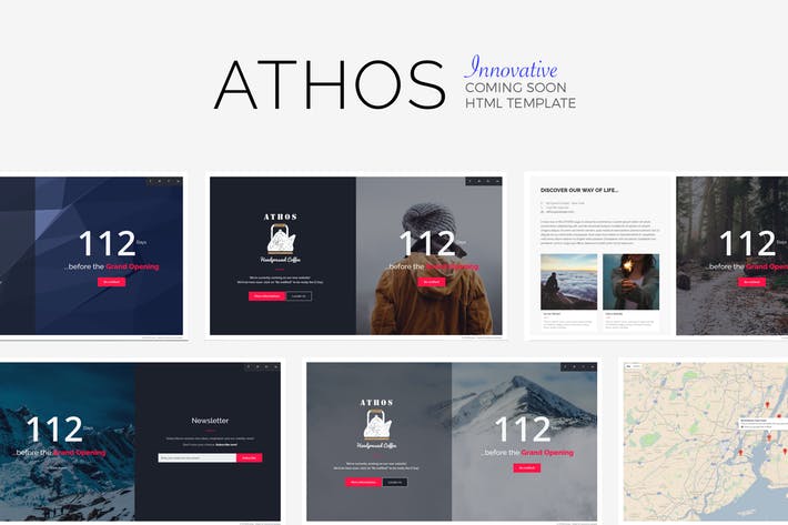 ATHOS - Innovative Coming Soon Template