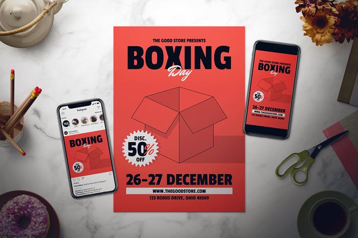Boxing Day Flyer Set