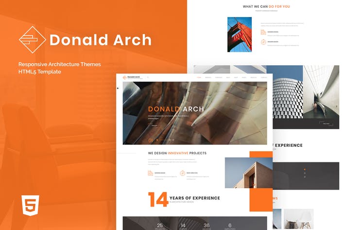 Donald Arch - Responsive Architecture HTML5 Templa