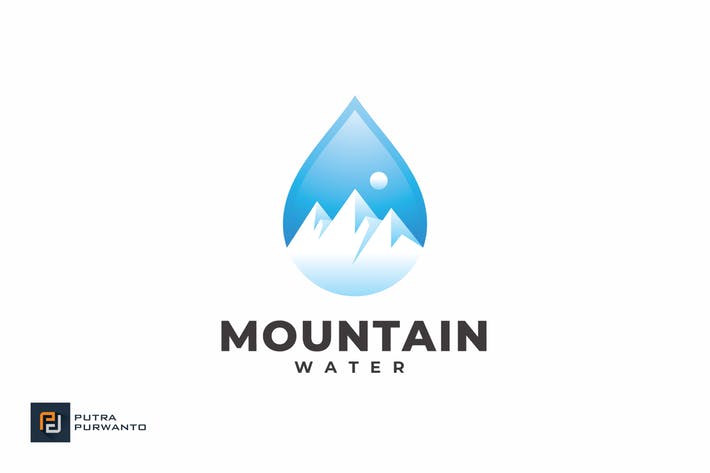 Mountain Water - Logo Template