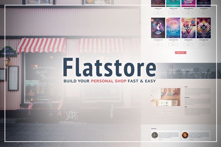 Flatstore - eCommerce Muse Template