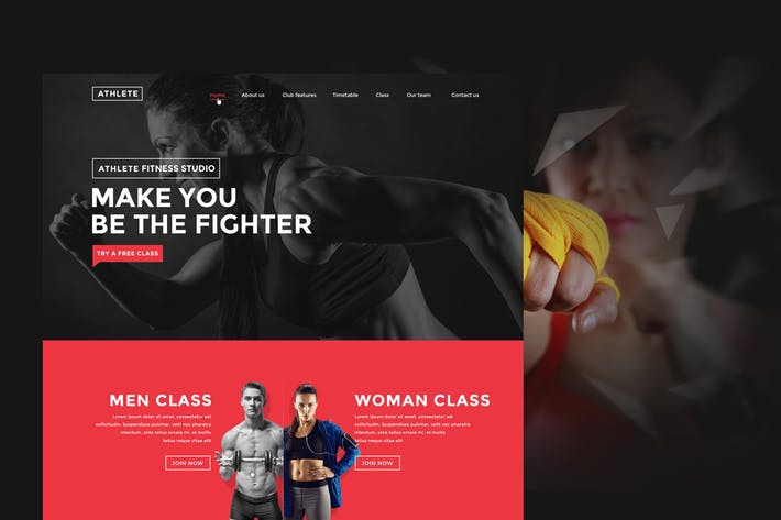 Fitness, Gym and Sport HTML template |Athlete