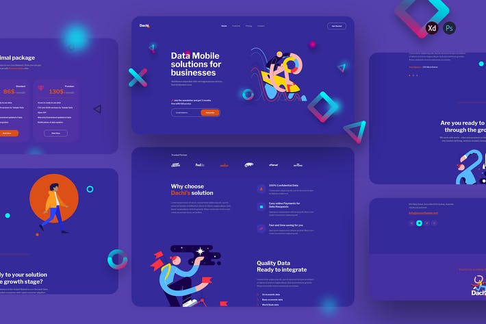 Dachi - Database Services landing page template
