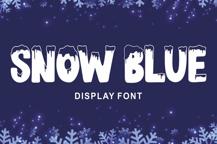 Snow Blue - Display Font