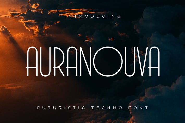 Auranouva - Techno Font