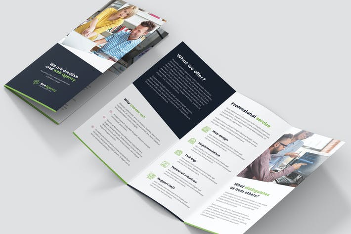 Brochure  Web Agency Tri-Fold