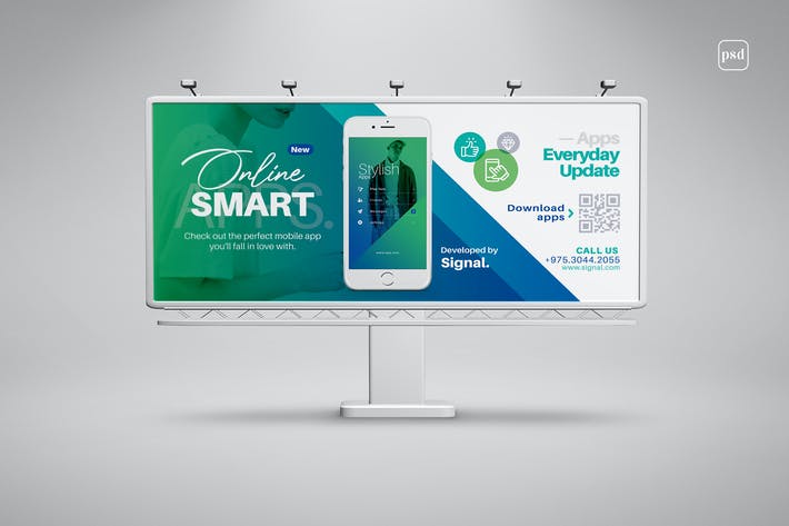 Mobile Apps Billboard Template