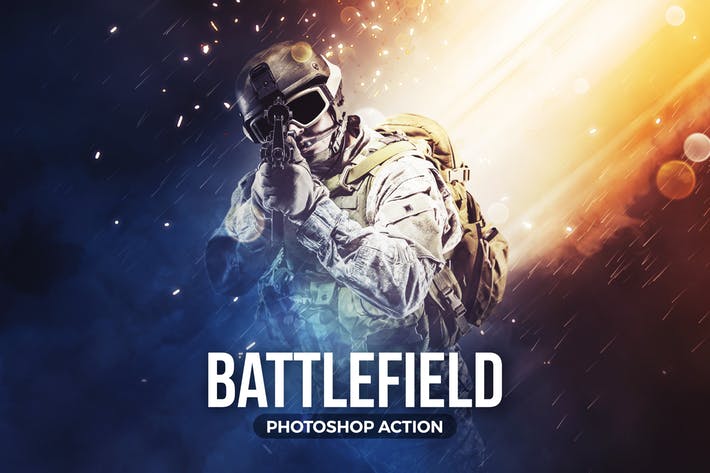 Battlefield Photoshop Action