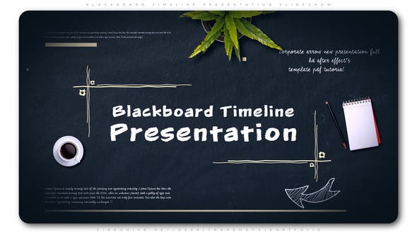 Blackboard Timeline Presentation Slideshow