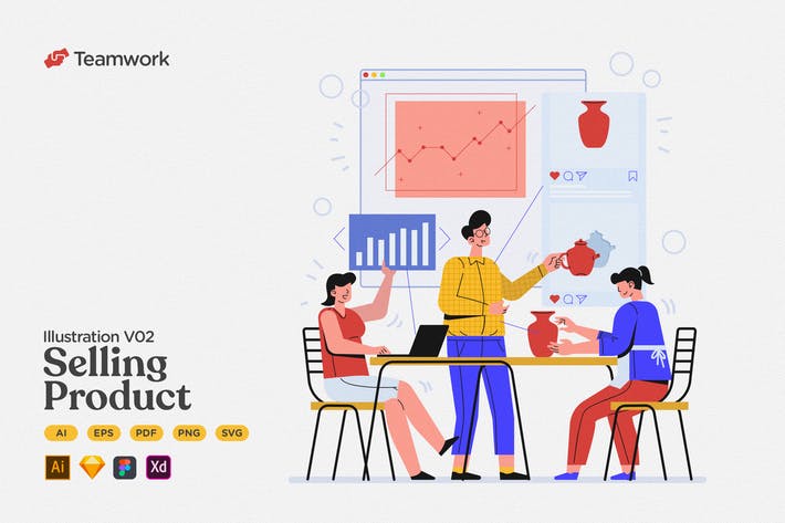 Teamwork - Create & Selling Product on Marketplace