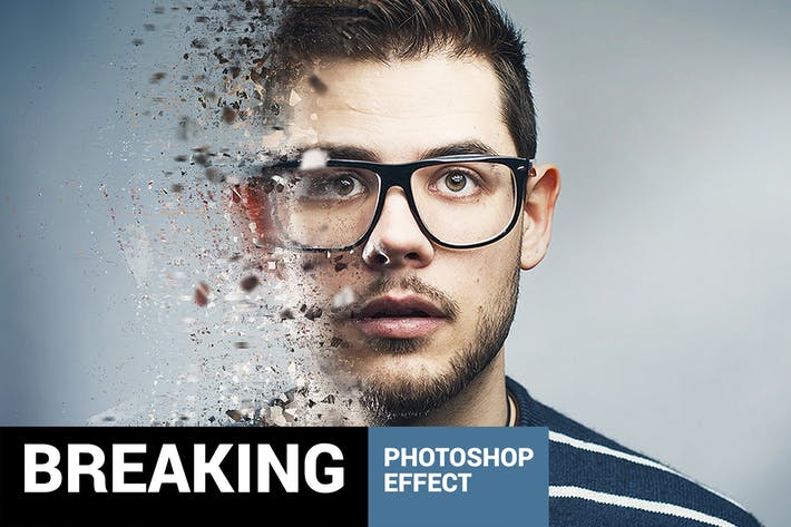 Fragmentum - Digital Breaking Photoshop Action