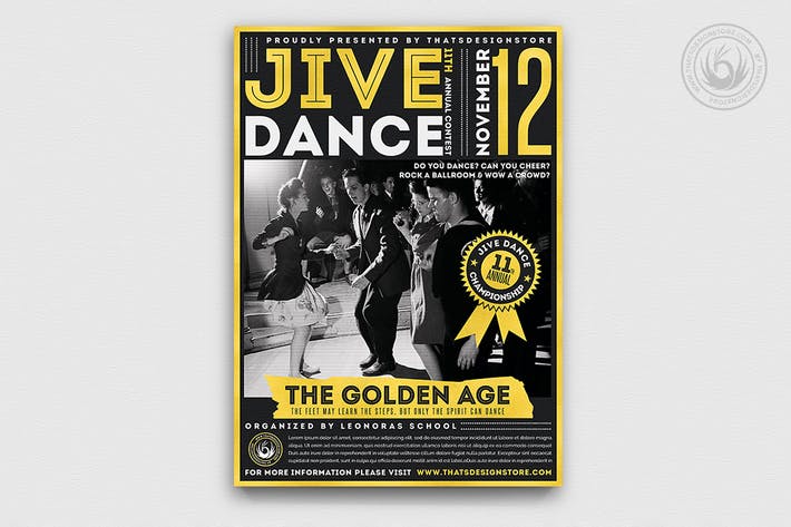Jive Dance Flyer Template