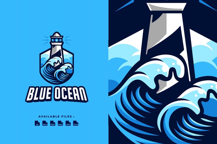 Blue Ocean Badge Logo