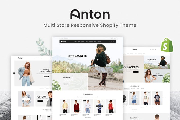 Anton - Multi Store Responsive Shopify Theme