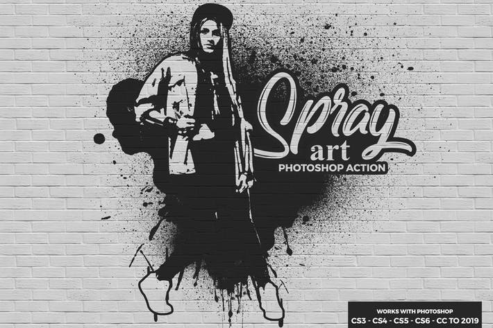 Spray Art Photoshop Action