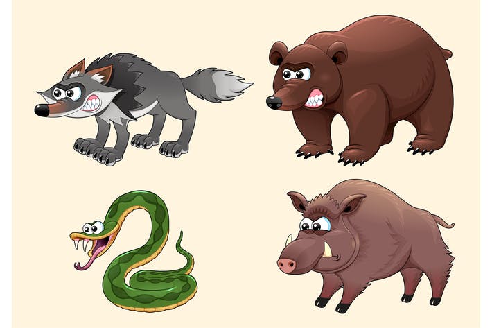Angry Forest Animals
