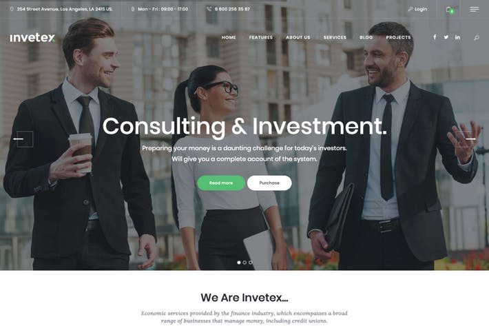 Invetex | Business Consulting & Investments WP