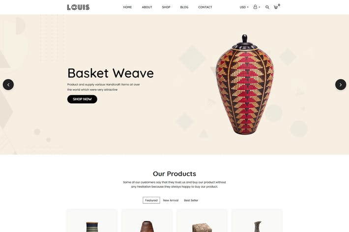Louis  Handmade & Craft Shopify Theme