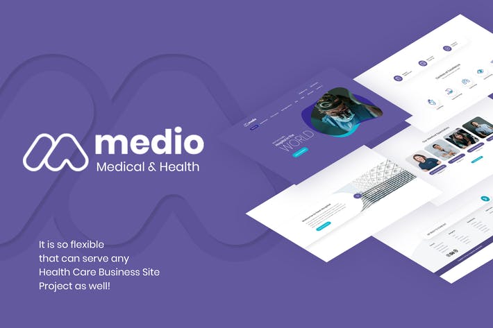 Medio Medical Hospital Design Template
