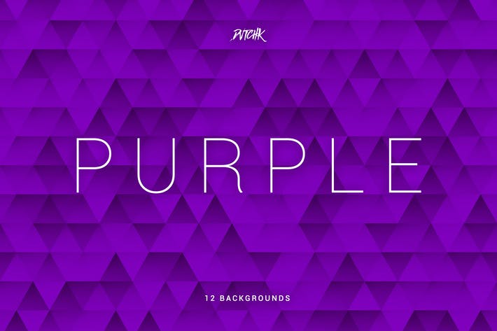 Purple | Abstract Triangles Mosaic Backgrounds