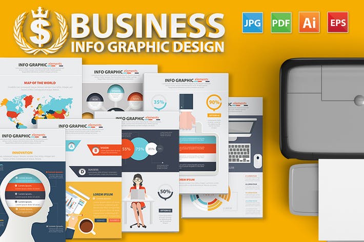 Business Infographic Design 17 Pages