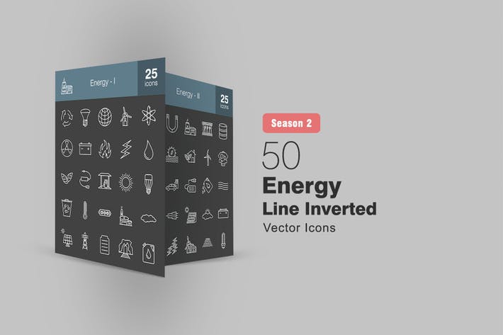 50 Energy Line Inverted Icons Season II