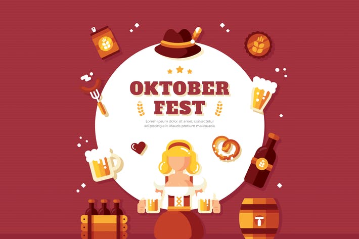 Oktoberfest Background Illustration