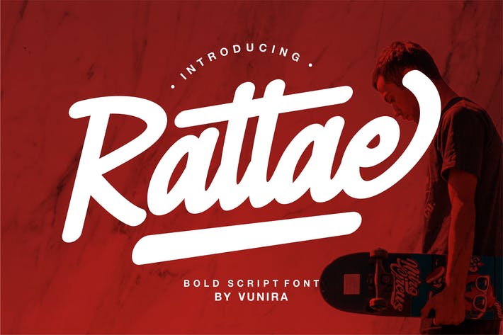 Rattae | Bold Script Font