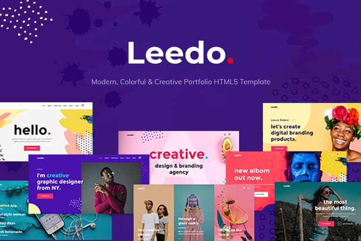Leedo  Colorful & Creative Portfolio Template