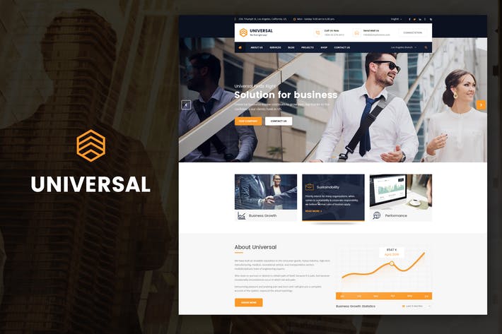 Universal - Business, Consulting Drupal Theme