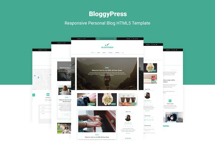 BloggyPress | Personal Blog HTML5 Template