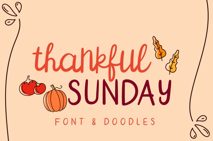 Thankful Sunday Font Duo