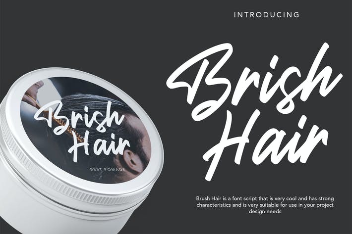 Brish Hair | Brush Script Font