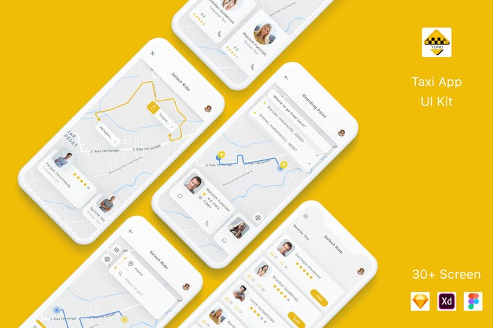 Yunu - Taxi App UI Kit