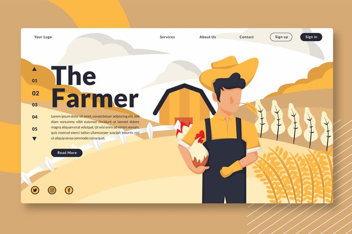 The Farmer - Landing Page GR