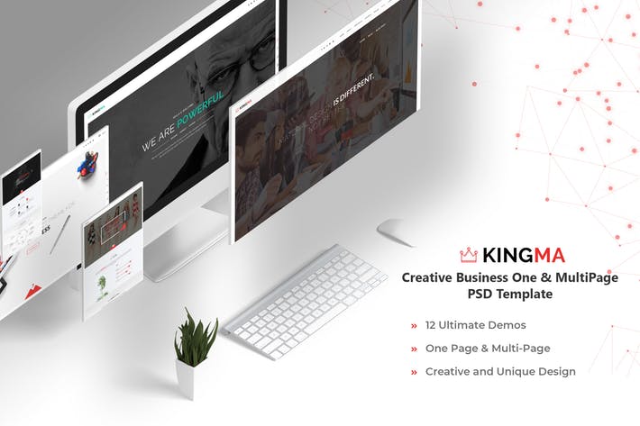 Kingma-Creative Business One,MultiPage PSD Templat