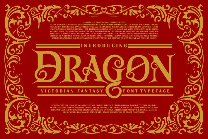 Dragon | Victorian Font Typeface