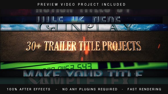 Trailer Titles Pack