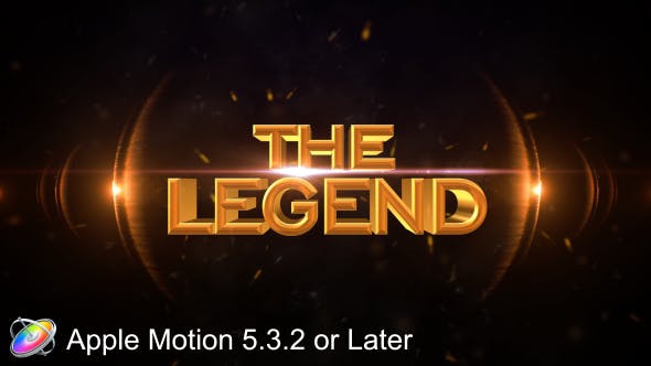 The Legend - Cinematic - Apple Motion