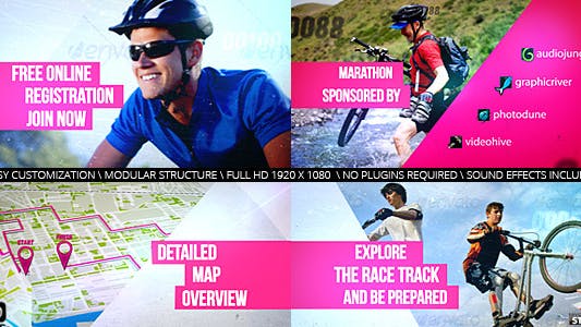 Cycling Marathon Broadcast Design