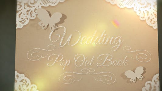 Wedding Pop Out Book